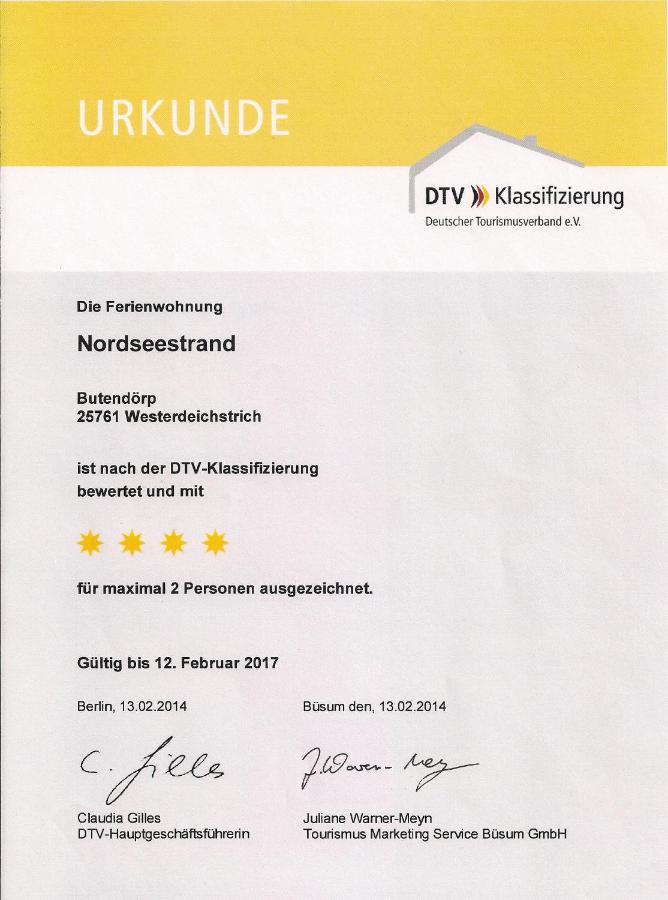 Fewo-Nordseestrand Apartman Büsum Kültér fotó